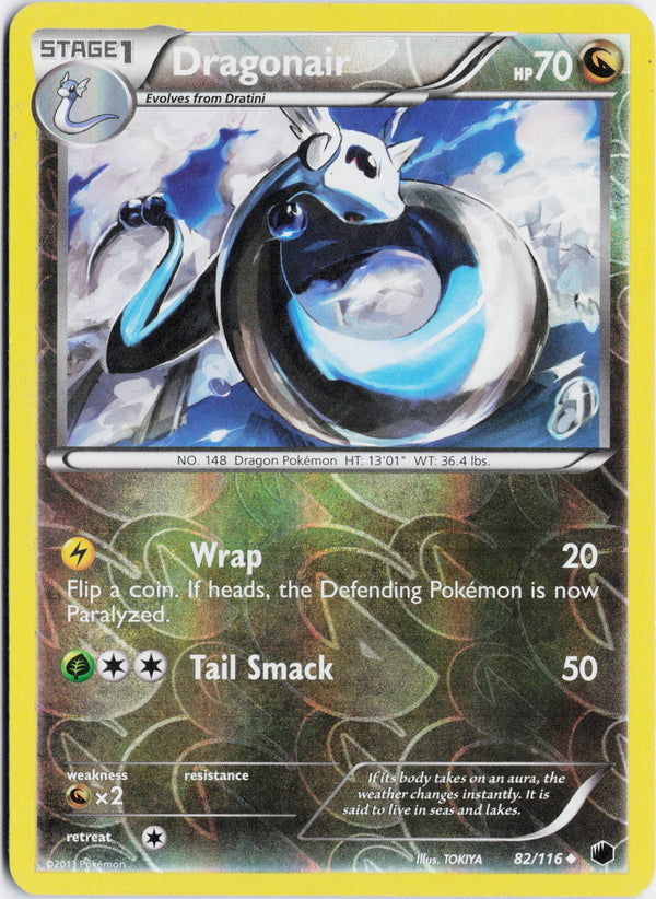 Carta Pokémon Dragonair · Plasma Freeze #82/116 (MP) — pieza única en Moon's Collectibles México
