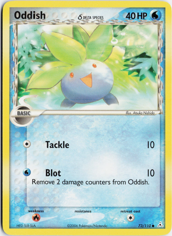 Carta Pokémon Oddish δ · Holon Phantoms #73/110 (NM) — pieza única en Moon's Collectibles México