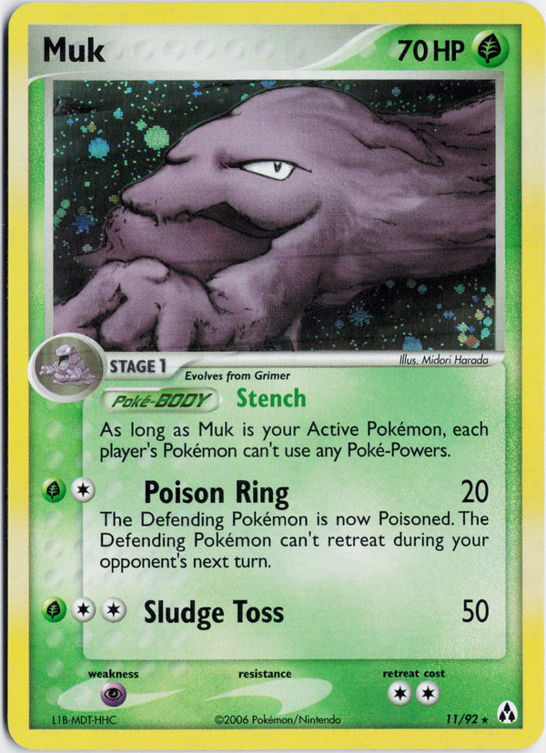 Carta Pokémon Muk · Legend Maker #11/92 (NM) — pieza única en Moon's Collectibles México