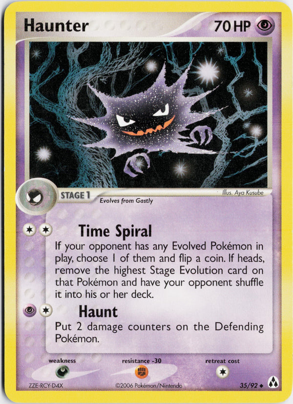 Carta Pokémon Haunter · Legend Maker #35/92 (NM) — pieza única en Moon's Collectibles México
