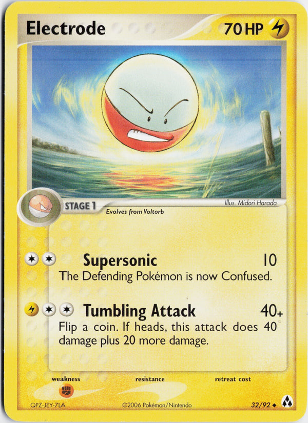 Carta Pokémon Electrode · Legend Maker #32/92 (NM) — pieza única en Moon's Collectibles México