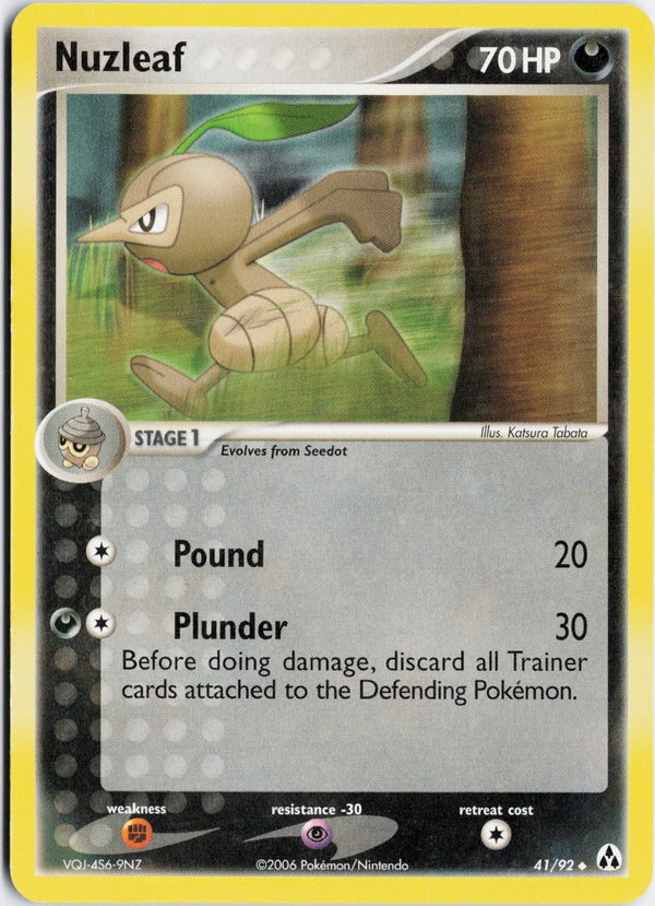 Carta Pokémon Nuzleaf · Legend Maker #41/92 (MP) — pieza única en Moon's Collectibles México