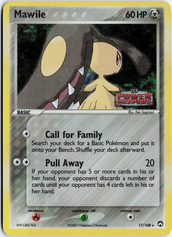 Carta Pokémon Mawile · Power Keepers #17/108 (LP) — pieza única en Moon's Collectibles México