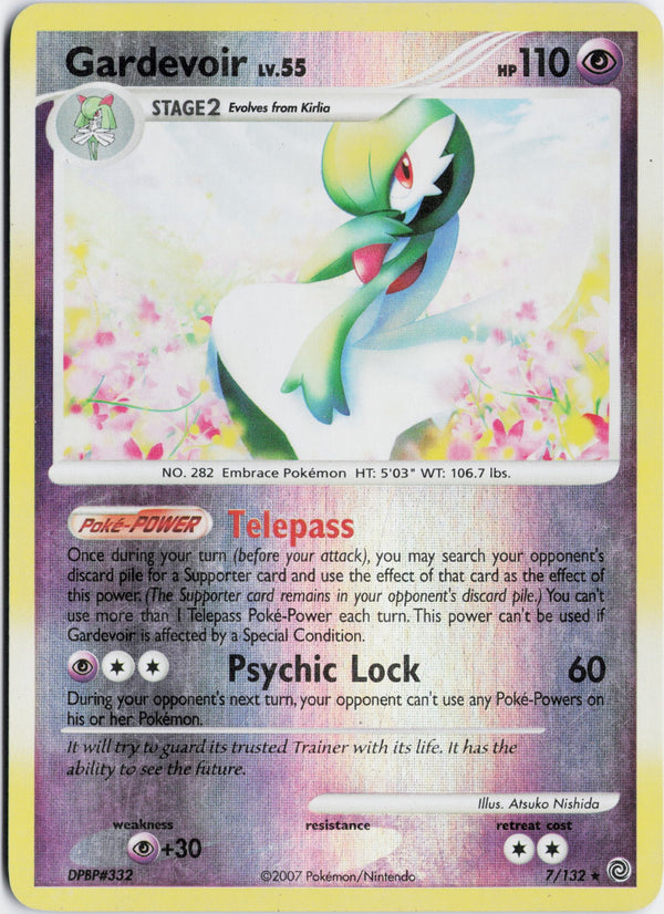 Carta Pokémon Gardevoir · Secret Wonders #7/132 (MP) — pieza única en Moon's Collectibles México