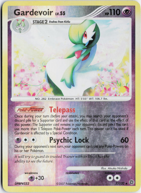 Carta Pokémon Gardevoir · Secret Wonders #7/132 (LP) — pieza única en Moon's Collectibles México