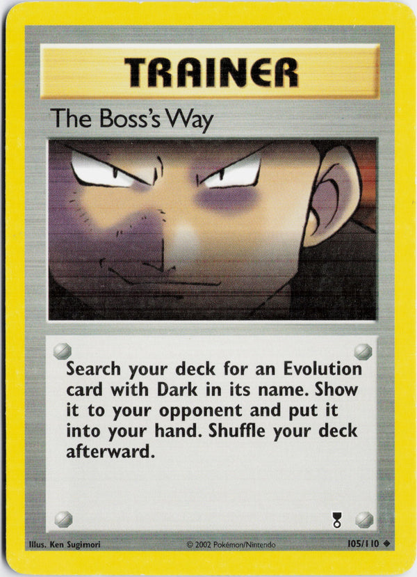 Carta Pokémon The Boss's Way · Legendary Collection #105/110 (NM) — pieza única en Moon's Collectibles México
