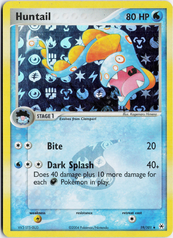 Carta Pokémon Huntail · Hidden Legends #19/101 (NM) — pieza única en Moon's Collectibles México