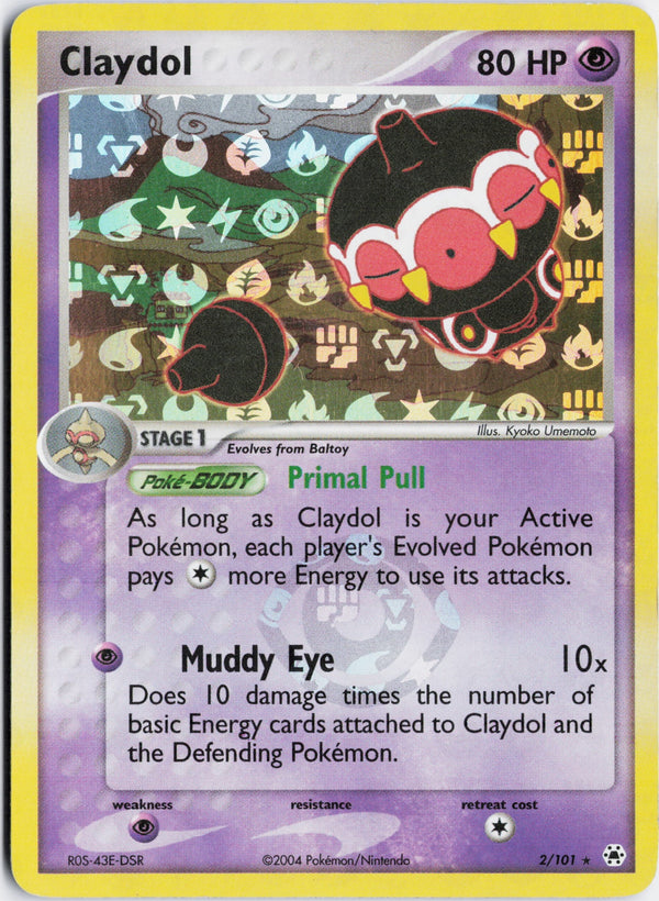 Carta Pokémon Claydol · Hidden Legends #2/101 (NM) — pieza única en Moon's Collectibles México