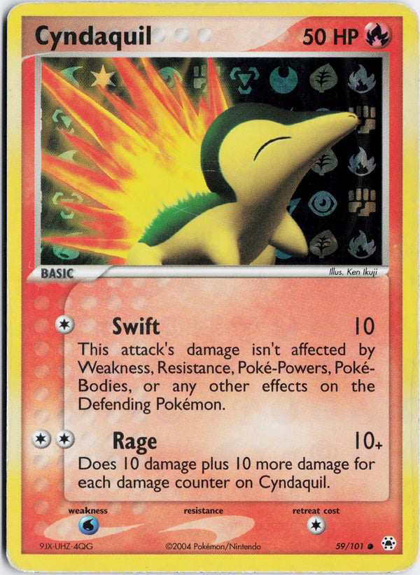 Carta Pokémon Cyndaquil · Hidden Legends #59/101 (LP) — pieza única en Moon's Collectibles México