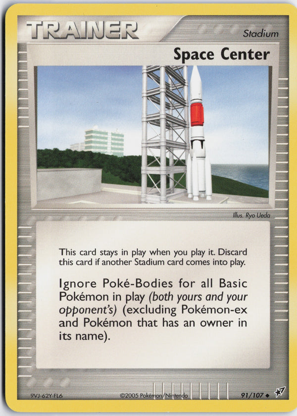 Carta Pokémon Space Center · Deoxys #91/107 (NM) — pieza única en Moon's Collectibles México