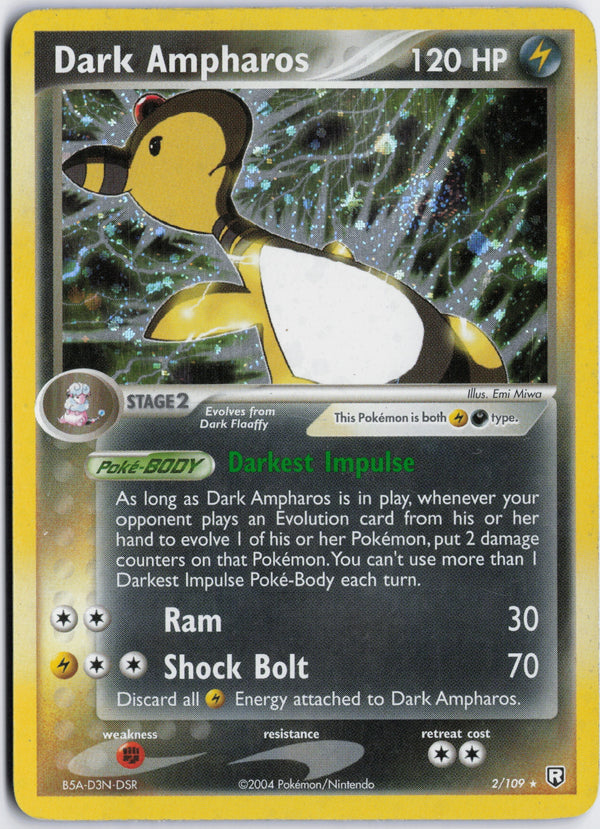 Carta Pokémon Dark Ampharos · Team Rocket Returns #2/109 (NM) — pieza única en Moon's Collectibles México