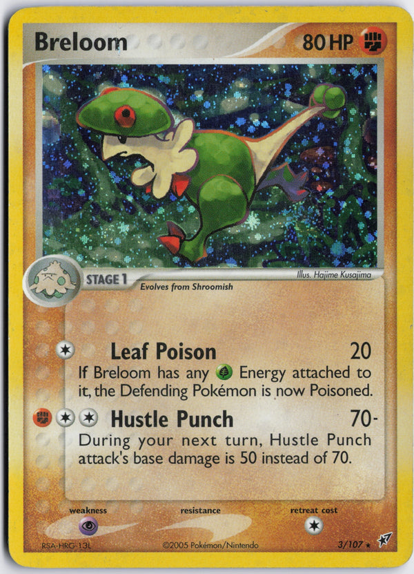 Carta Pokémon Breloom · Deoxys #3/107 (NM) — pieza única en Moon's Collectibles México