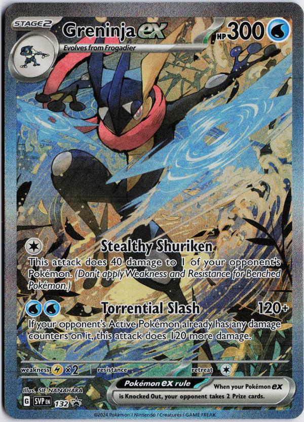Carta Pokémon Greninja ex · Scarlet & Violet Black Star Promos #132 (NM) — pieza única en Moon's Collectibles México