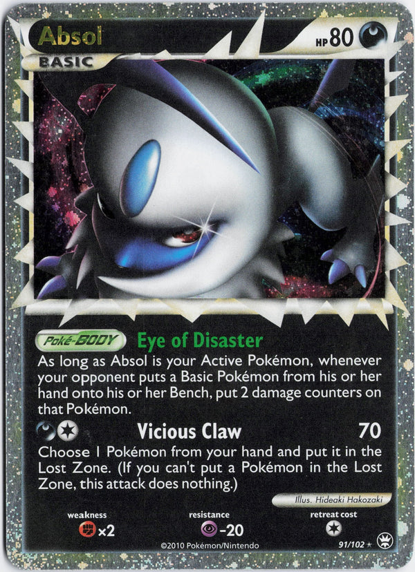 Carta Pokémon Absol · HS—Triumphant #91/102 (NM) — pieza única en Moon's Collectibles México