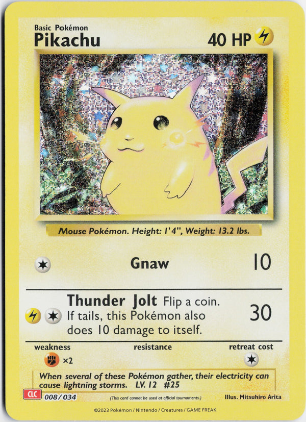 Carta Pokémon Pikachu · Pokémon TCG Classic - Charizard #008/034 (NM) — pieza única en Moon's Collectibles México