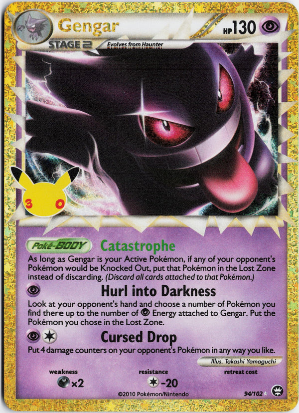 Carta Pokémon Gengar · 30th Celebration: Classic Collection #94/102 (NM) — pieza única en Moon's Collectibles México
