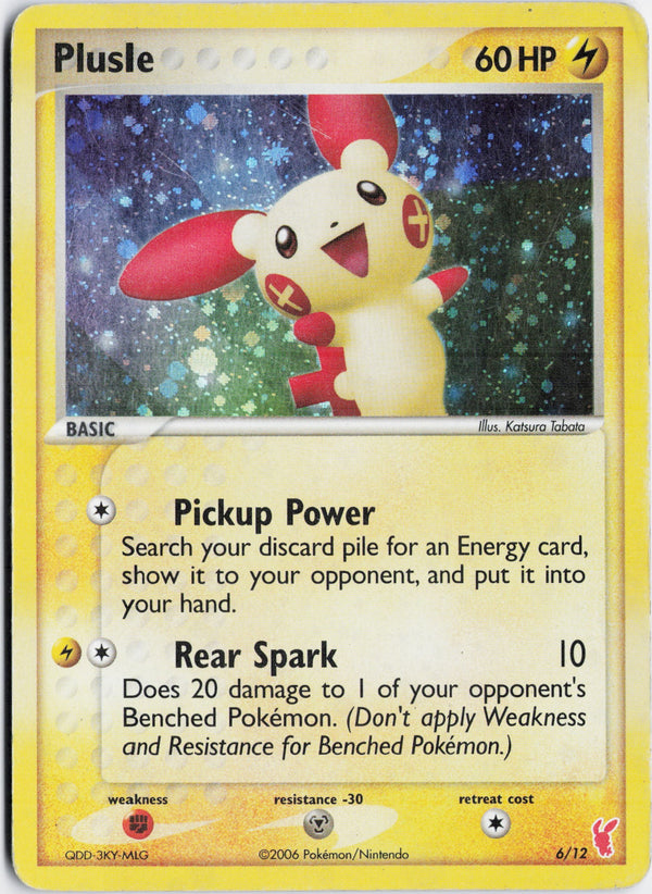Carta Pokémon Plusle · EX Trainer Kit 2 Plusle #6/12 (HP) — pieza única en Moon's Collectibles México