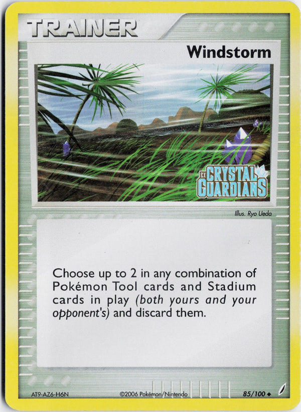 Carta Pokémon Windstorm · Crystal Guardians #85/100 (LP) — pieza única en Moon's Collectibles México