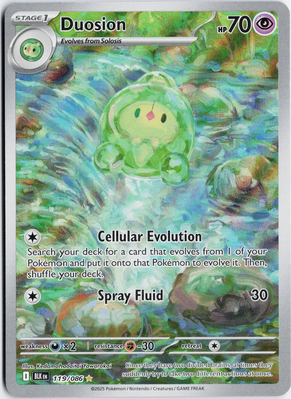 Carta Pokémon Duosion · Black Bolt #119/086 (NM) — pieza única en Moon's Collectibles México