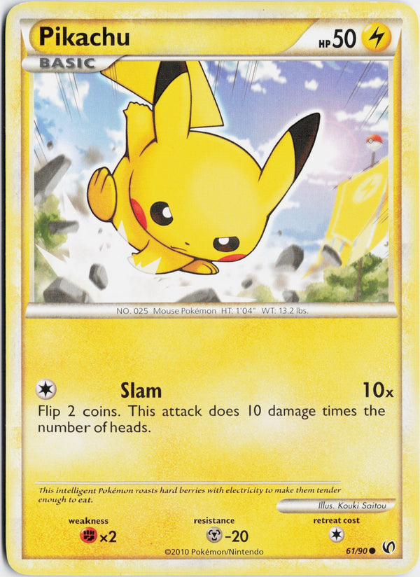 Carta Pokémon Pikachu · HS—Undaunted #61/90 (NM) — pieza única en Moon's Collectibles México