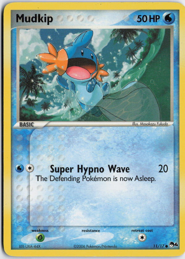 Carta Pokémon Mudkip · POP Series 4 #11/17 (NM) — pieza única en Moon's Collectibles México