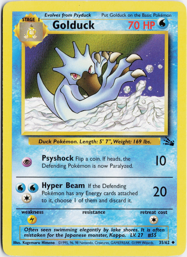 Carta Pokémon ゴルダック · 化石の秘密 #No.055 (LP) — pieza única en Moon's Collectibles México