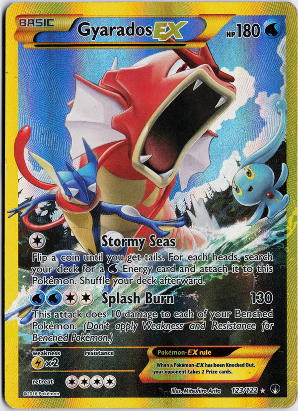 Carta Pokémon Gyarados-EX · BREAKpoint #123/122 (MP) — pieza única en Moon's Collectibles México