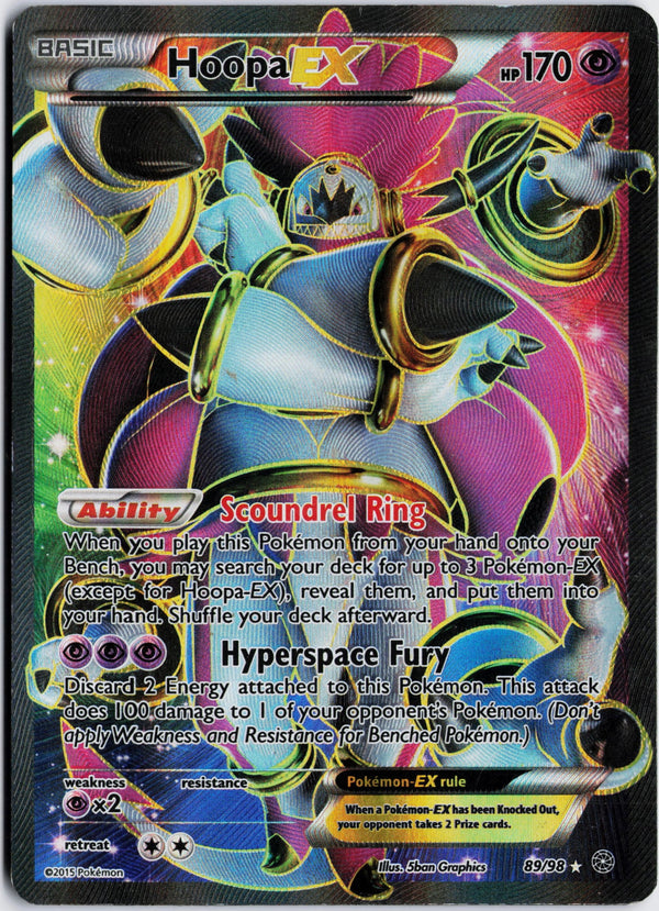 Carta Pokémon Hoopa-EX · Ancient Origins #89/98 (HP) — pieza única en Moon's Collectibles México