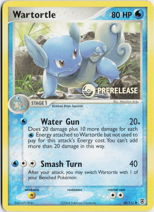 Carta Pokémon Wartortle · FireRed & LeafGreen #50/112 (NM) — pieza única en Moon's Collectibles México