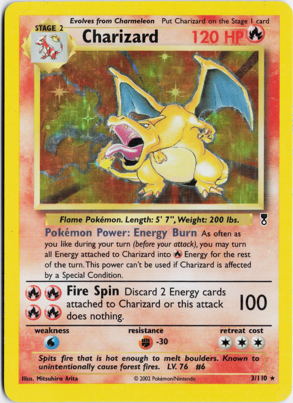 Carta Pokémon Charizard · Base #4/102 (MP) — pieza única en Moon's Collectibles México