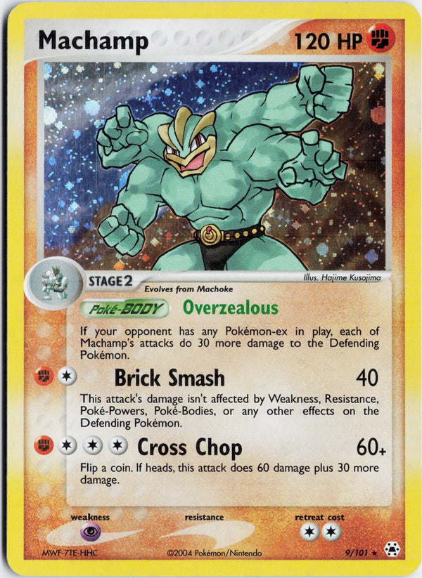 Carta Pokémon Machamp · Hidden Legends #9/101 (NM) — pieza única en Moon's Collectibles México