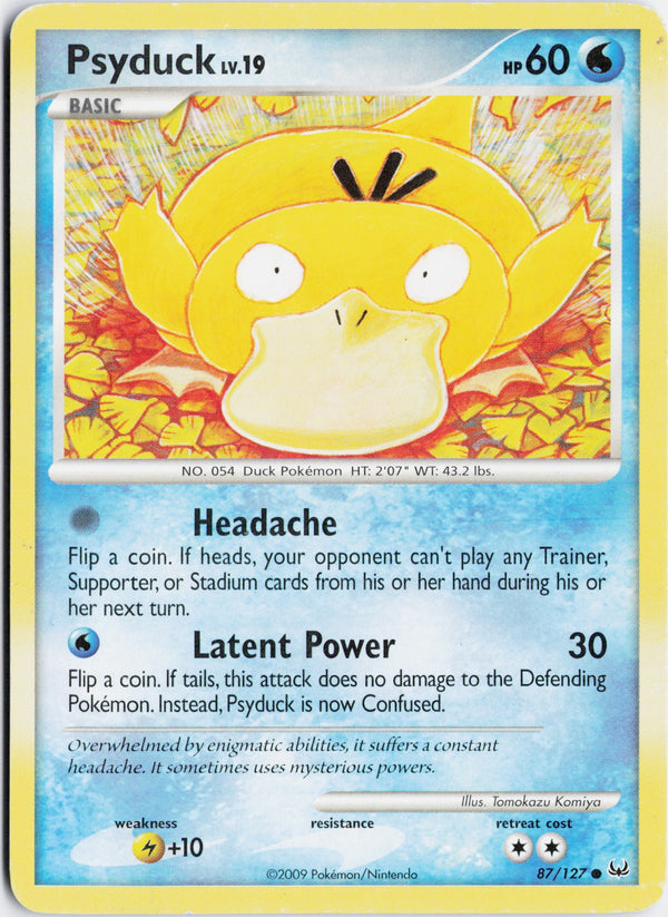 Carta Pokémon Psyduck · Platinum #87/127 (LP) — pieza única en Moon's Collectibles México