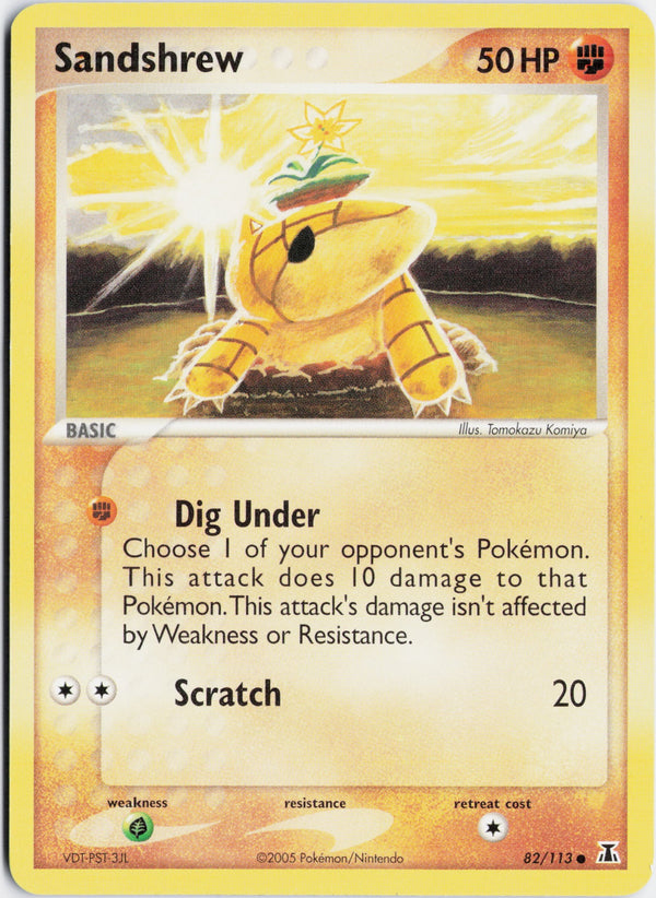 Carta Pokémon Sandshrew · Delta Species #82/113 (NM) — pieza única en Moon's Collectibles México