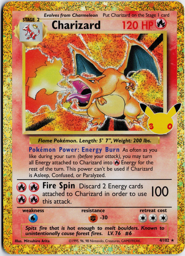 Carta Pokémon Charizard · Legendary Collection #3/110 (NM) — pieza única en Moon's Collectibles México