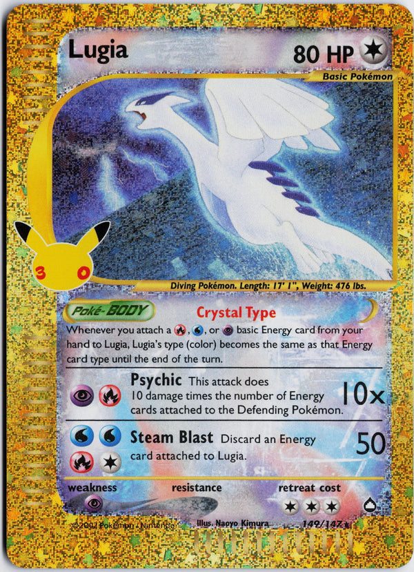 Carta Pokémon Lugia · 30th Celebration: Classic Collection #149/147 (NM) — pieza única en Moon's Collectibles México