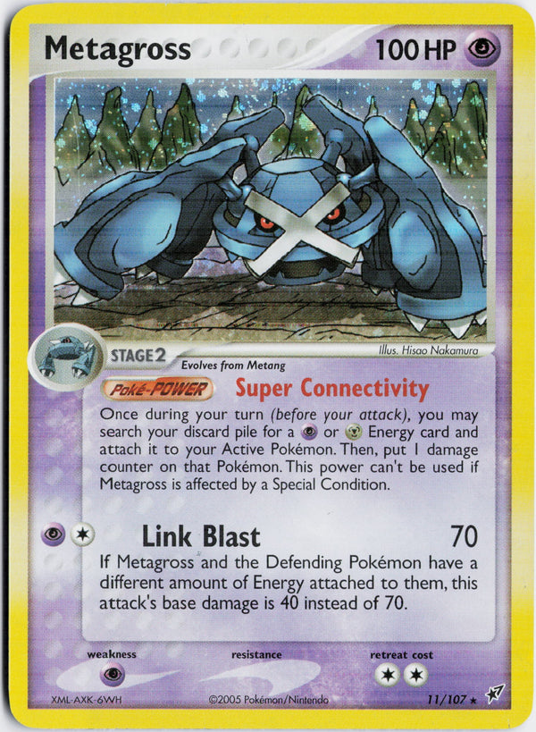Carta Pokémon Metagross · Deoxys #11/107 (NM) — pieza única en Moon's Collectibles México