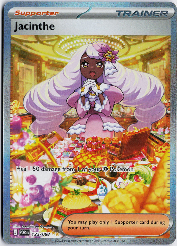Carta Pokémon Jacinthe · Perfect Order #122/088 (NM) — pieza única en Moon's Collectibles México