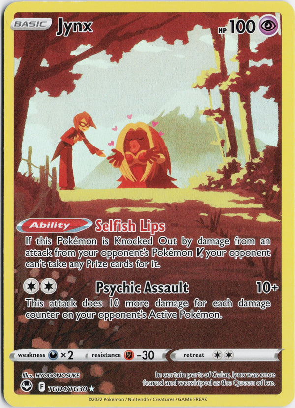 Carta Pokémon Jynx · Silver Tempest Trainer Gallery #TG04/TG30 (NM) — pieza única en Moon's Collectibles México