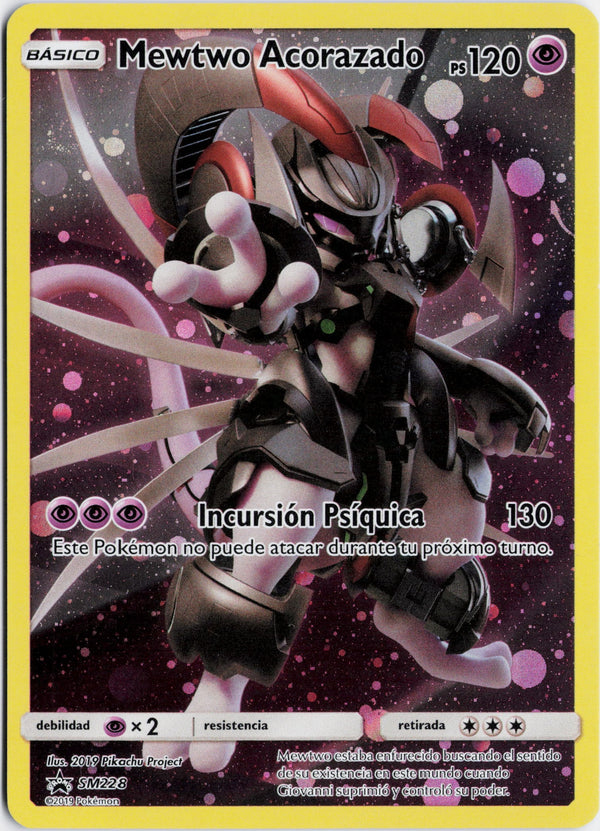 Carta Pokémon Armored Mewtwo · SM Black Star Promos #SM228 (NM) — pieza única en Moon's Collectibles México