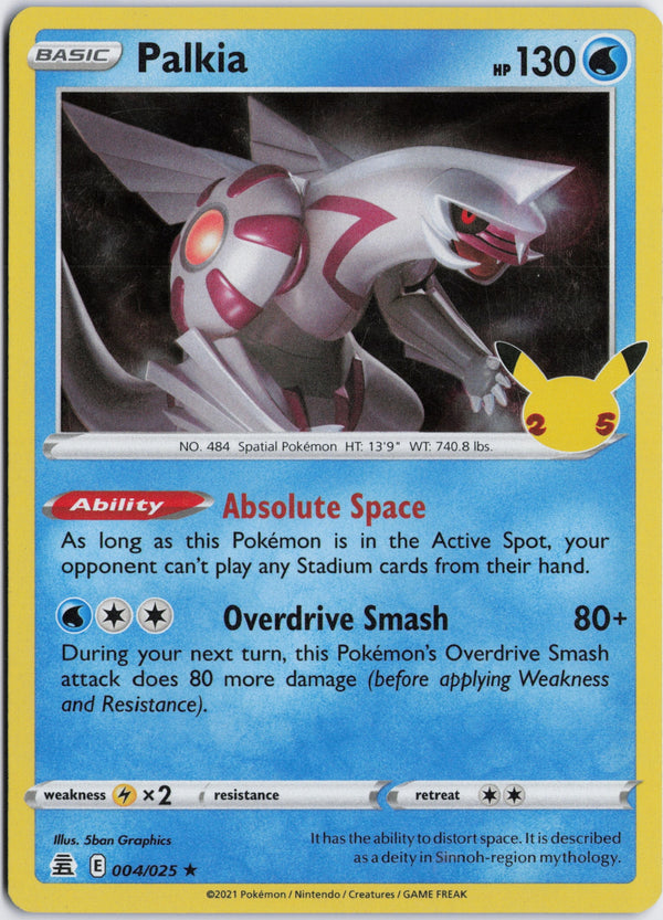 Carta Pokémon Palkia · Celebrations #4 (NM) — pieza única en Moon's Collectibles México
