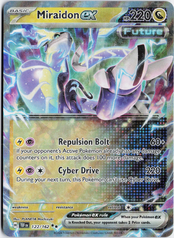 Carta Pokémon Miraidon ex · Temporal Forces #122/162 (NM) — pieza única en Moon's Collectibles México