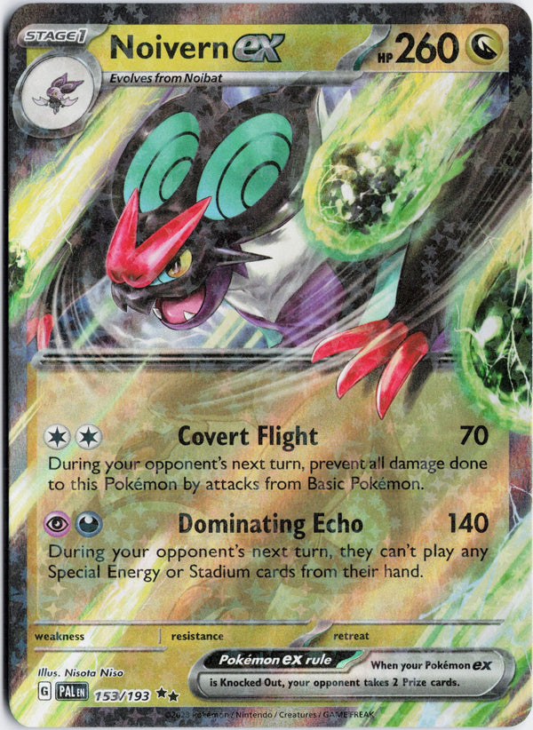 Carta Pokémon Noivern ex · Paldea Evolved #153/193 (NM) — pieza única en Moon's Collectibles México