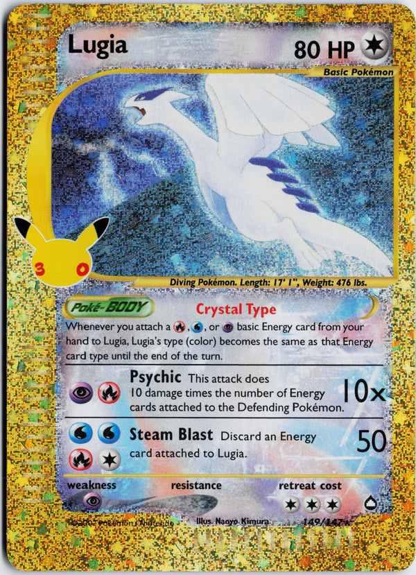 Carta Pokémon Lugia · 30th Celebration: Classic Collection #149/147 (NM) — pieza única en Moon's Collectibles México