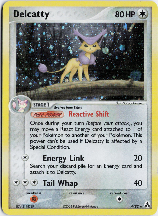 Carta Pokémon Delcatty · Legend Maker #4/92 (NM) — pieza única en Moon's Collectibles México
