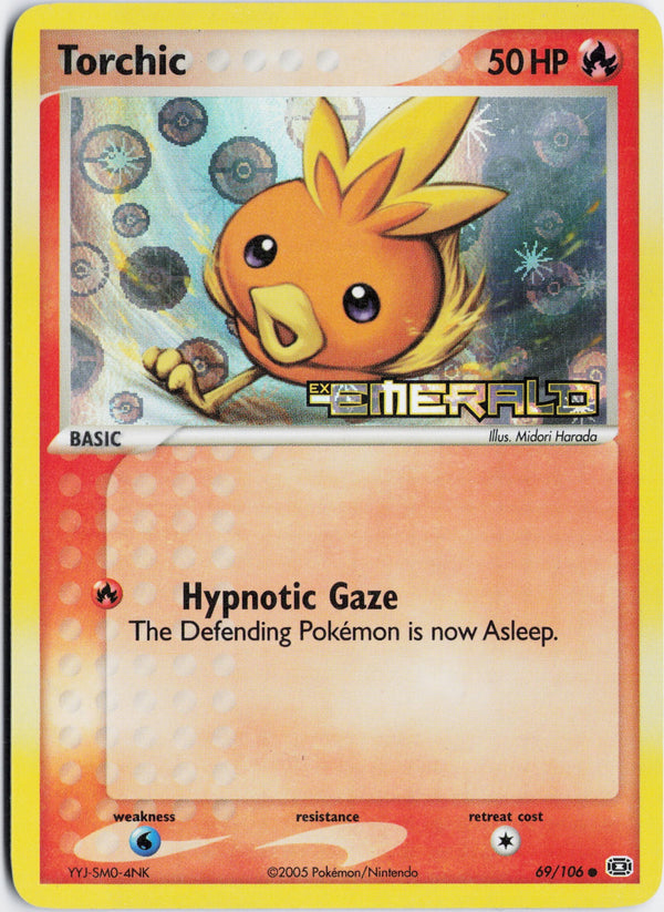 Carta Pokémon Torchic · Emerald #69/106 (NM) — pieza única en Moon's Collectibles México