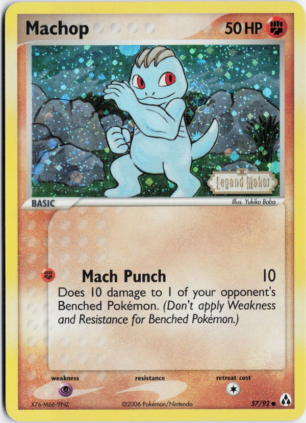 Carta Pokémon Machop · Legend Maker #57/92 (NM) — pieza única en Moon's Collectibles México