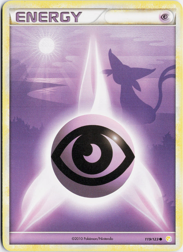 Carta Pokémon Psychic Energy · HeartGold & SoulSilver #119/123 (NM) — pieza única en Moon's Collectibles México