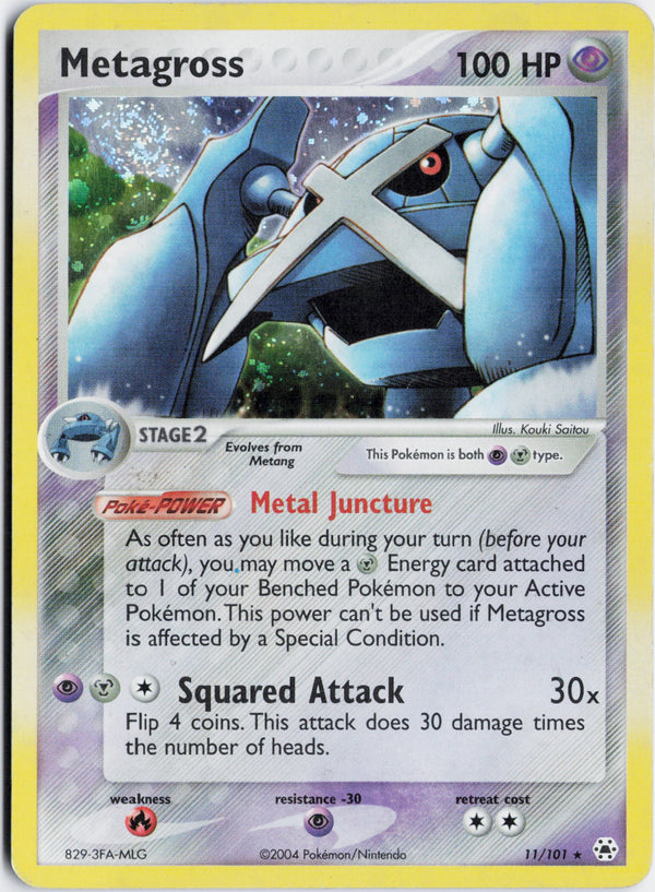 Carta Pokémon Metagross · Hidden Legends #11/101 (LP) — pieza única en Moon's Collectibles México