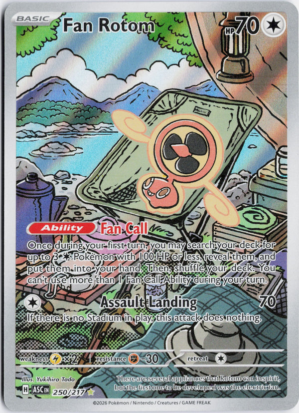 Carta Pokémon Fan Rotom · Ascended Heroes #250/217 (NM) — pieza única en Moon's Collectibles México