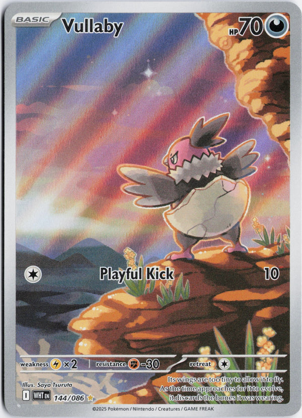 Carta Pokémon Vullaby · White Flare #144/086 (NM) — pieza única en Moon's Collectibles México
